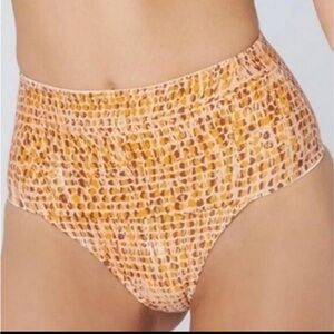 L* Space Desi Wild Bunch High-Waisted Swimsuit Bottom Women's‎ Size Medium NEW